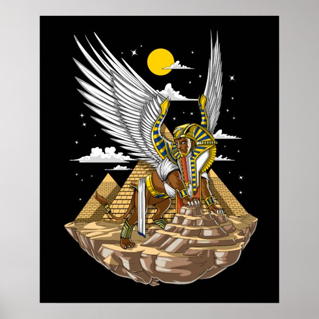 Affiche Pyramides égyptiennes Sphinx (Devant)