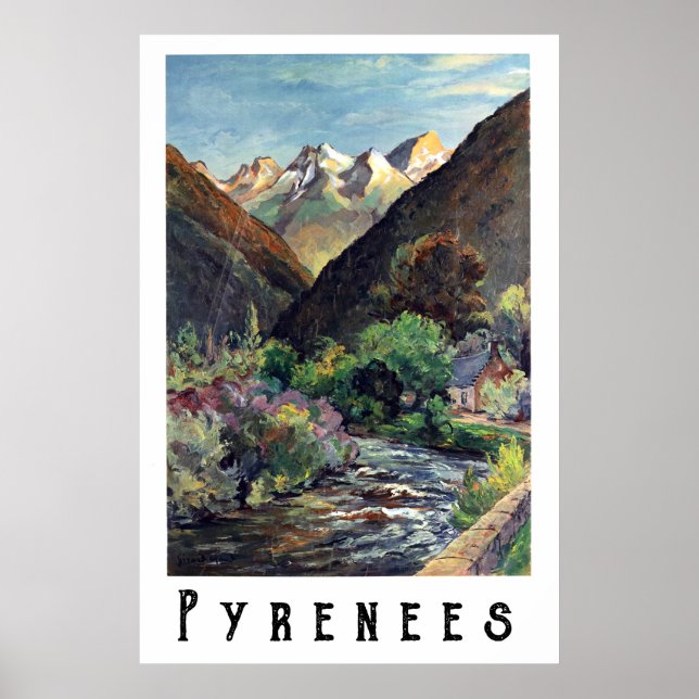 Affiche Pyrénées, France (Devant)