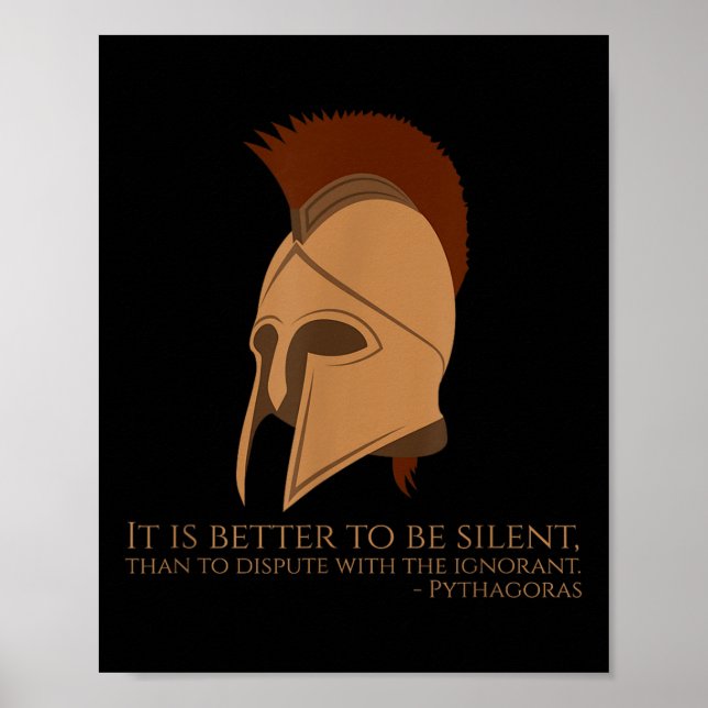 Affiche Pythagore Cite La Philosophie Grecque - Mieux Vaut (Devant)