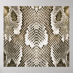 Affiche Python Skin : Design Motif animal