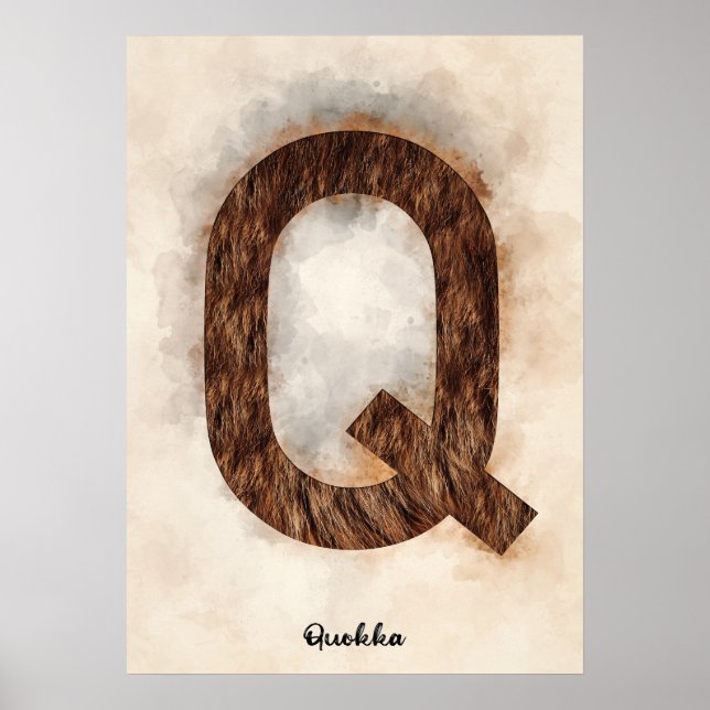 Affiche Q est pour Quokka (Devant)