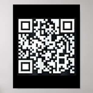 Affiche Qr Trump Président Trump Dance Code Funny Uni