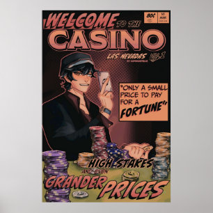 Affiche Quackity Casino Dream SMP Las Nevadas Comic