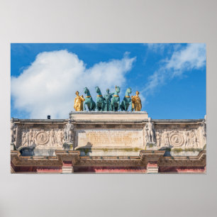 Affiche Quadriga sur l'Arc de Triomphe du Carrousel - Pari