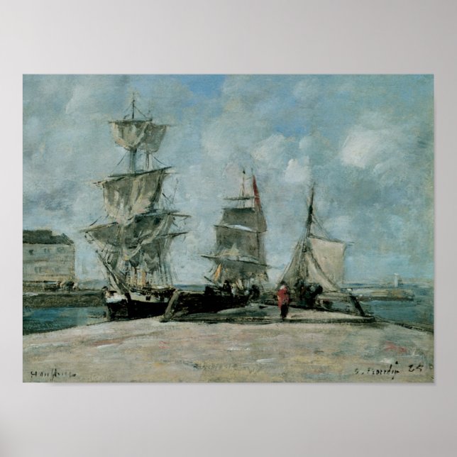 Affiche Quai à Honfleur (Devant)