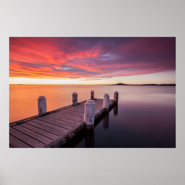 Affiche Quai au lac Illawarra (Devant)