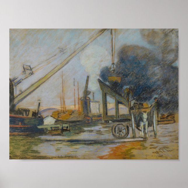 Affiche Quai de la Rapée, Paris (1884) Armand Guillaumin (Devant)