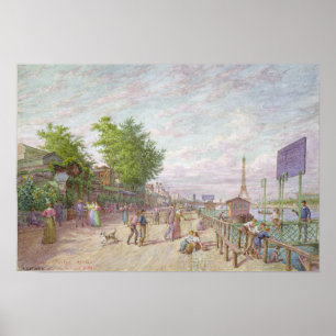 Affiche Quai du Point du Jour, Boulogne Billancourt, 1897