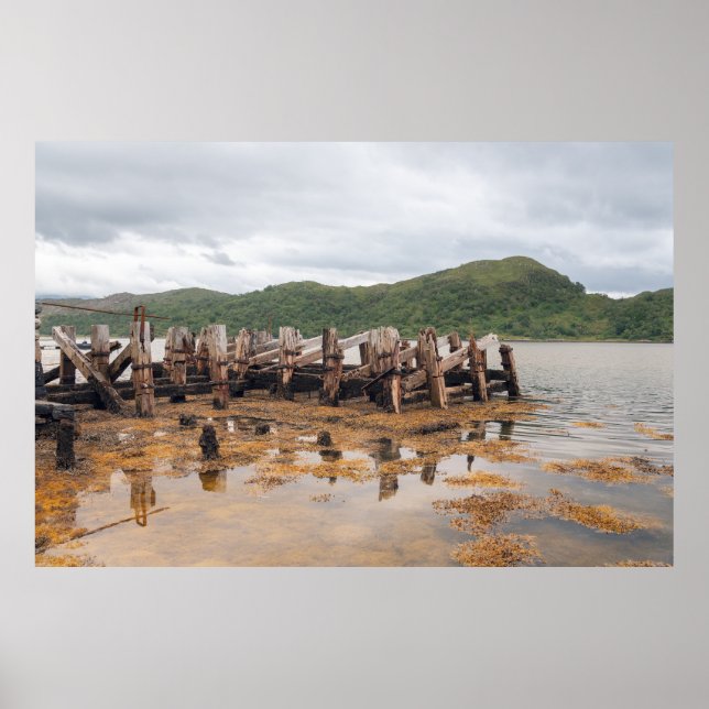Affiche Quai écossais de bois (Devant)