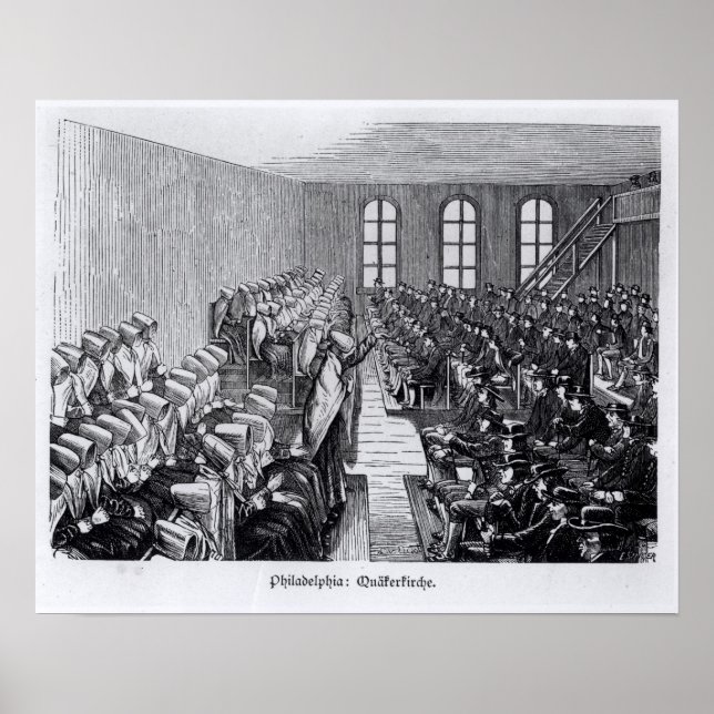 Affiche Quaker Meeting, Philadelphie (Devant)