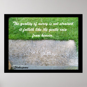 Affiche QUALITÉ DE L'impression MERCY