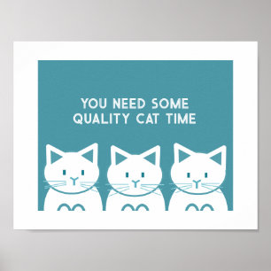 Affiche Qualité du temps avec les chats