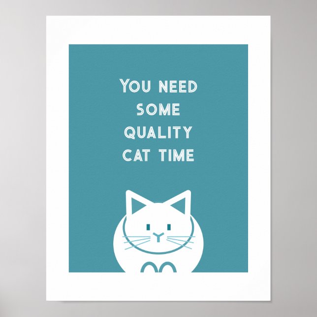 Affiche Qualité du temps avec les chats  (Devant)