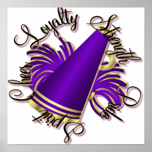 Affiche Qualités de pourpre et d'or d'acclamation