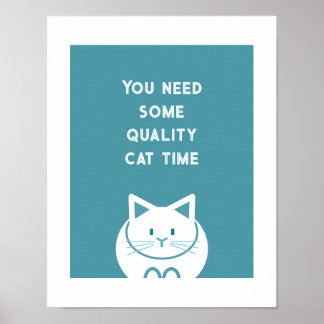 Affiche Quality Cat Time 