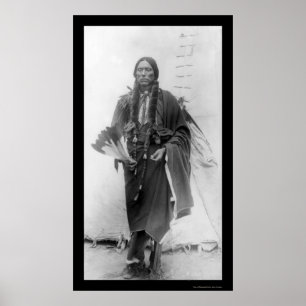 Affiche Quanah Parker, chef indien Comanche 1909