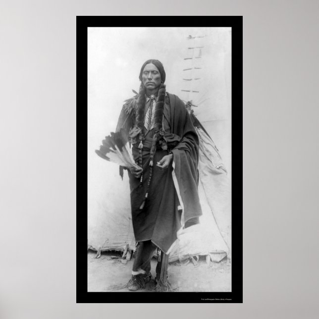 Affiche Quanah Parker, chef indien Comanche 1909 (Devant)