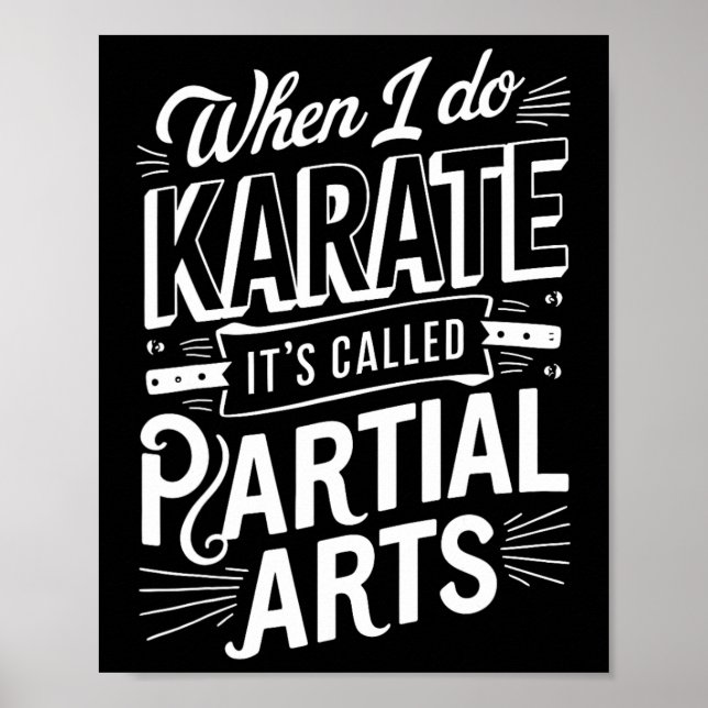 Affiche Quand je fais du karaté, ça s'appelle arts partiel (Devant)