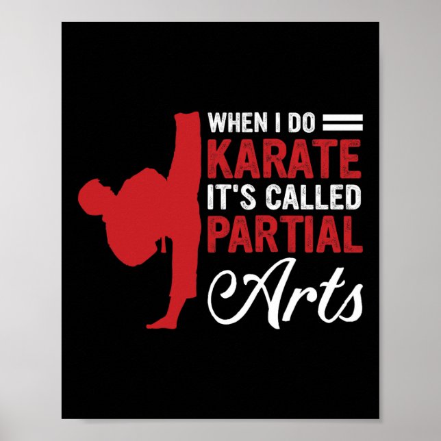 Affiche Quand je fais du karaté, ça s'appelle Arts partiel (Devant)