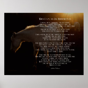 Affiche Quand je suis une vieille femme de cheval