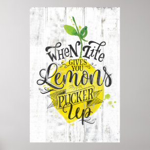 Affiche "Quand la vie vous donne des citrons, de ride