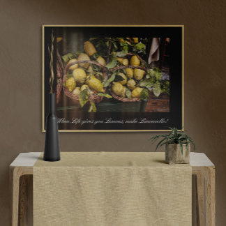 Affiche Quand La Vie Vous Donne Des Citrons Font Du Limonc