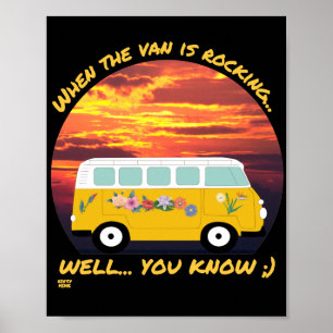 Affiche QUAND LE PANIER EST EN ROCKING... drôle de vanlife