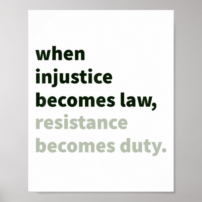 Affiche Quand l'injustice devient loi - la résistance devi (Devant)