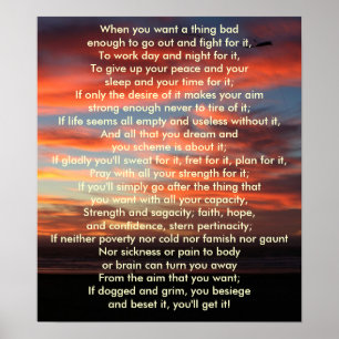 Affiche Quand tu veux une chose assez mauvaise