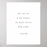 Quant à moi et ma maison, L'Éternel, Joshua Verse