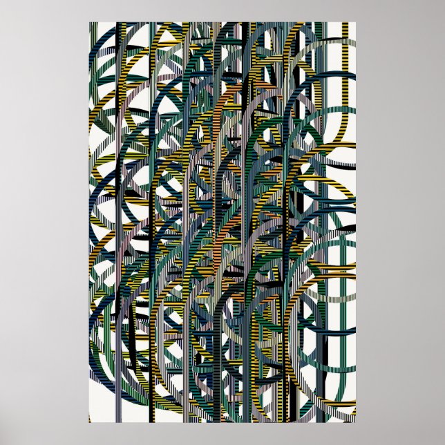 Affiche Quantum Geometric Pattern  (Devant)