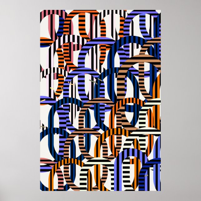 Affiche Quantum Physics Geometric Pattern  (Devant)