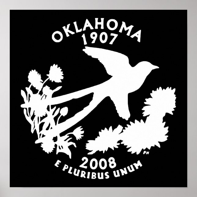 Affiche Quart de dollar de l'Oklahoma (Devant)