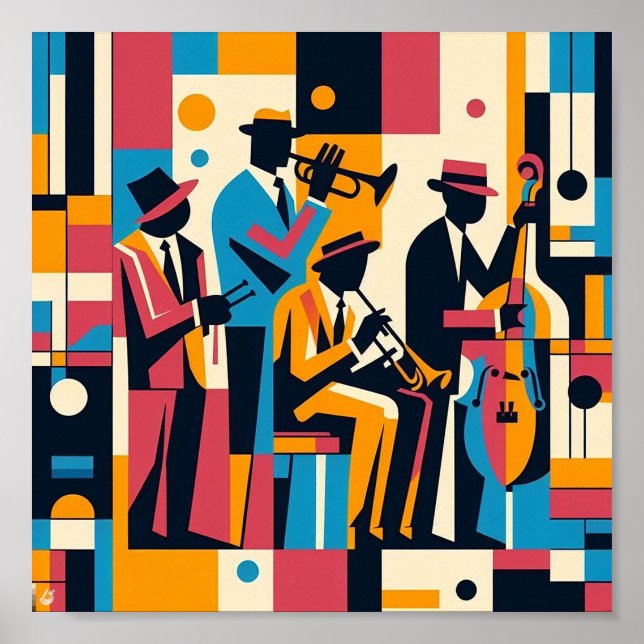 Affiche Quartet de jazz de la Renaissance de Harlem (Devant)