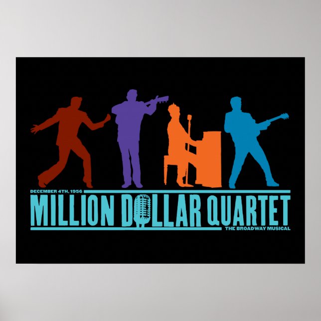 Affiche Quartet de millions de dollars sur scène (Devant)