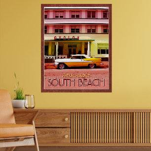 Affiche Quartier Art déco, Miami, Floride