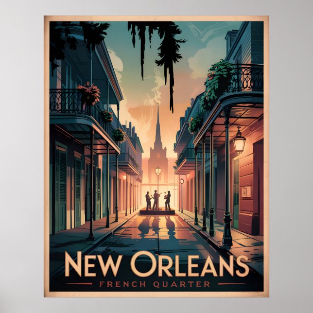 Affiche Quartier français de la Nouvelle-Orléans (Devant)