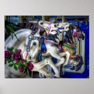 Affiche Quatre chevaux