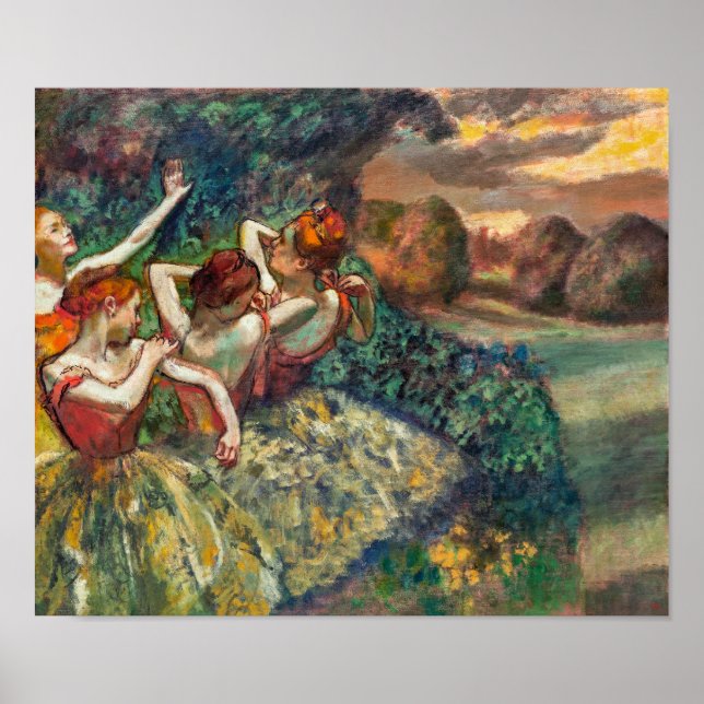 Affiche Quatre Danseurs | Edgar Degas | (Devant)