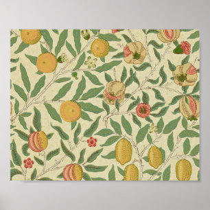 Affiche Quatre Fruits, William Morris