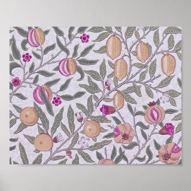 Affiche Quatre Fruits, William Morris (Devant)