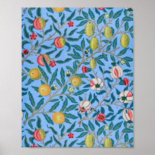 Affiche Quatre fruits, William Morris