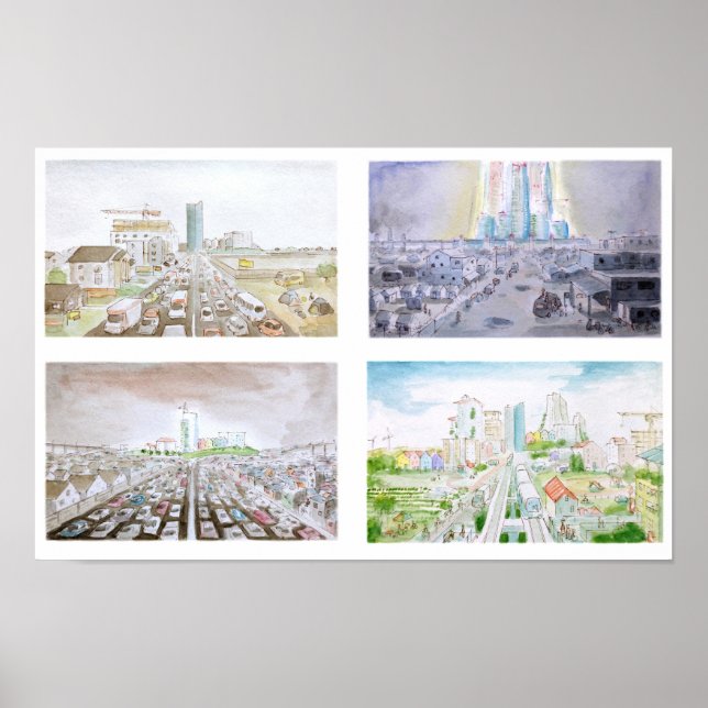 Affiche Quatre Futurs (Devant)