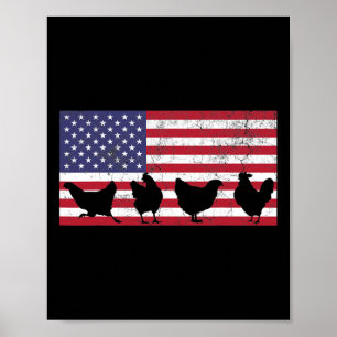Affiche Quatre Juillet 4ème Juillet Drapeau Américain Patr