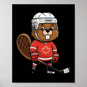 Affiche Quatre Nations Ttle Glol Face-off Castor Canadien 