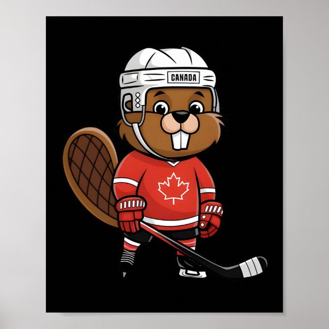 Affiche Quatre Nations Ttle Glol Face-off Castor Canadien  (Devant)