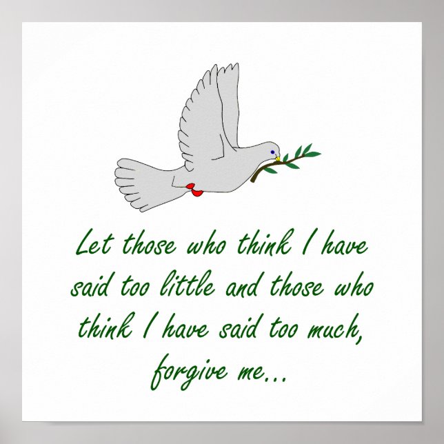 Affiche Que Ceux Qui Pensent Que J'Ai Dit Trop Peu - Forgi (Devant)