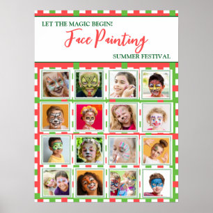 Affiche Que la magie commence ! Été de peinture faciale pe
