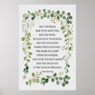 Affiche Que la route monte pour vous rencontrer