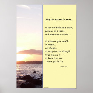 Affiche Que la sagesse soit à vous...